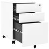 vidaXL Mobile File Cabinet White 39x45x60 cm Steel
