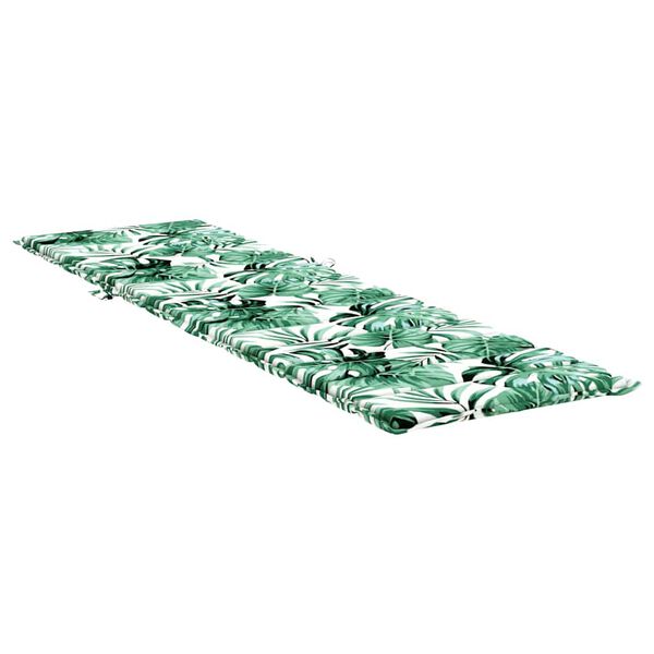 vidaXL Lounger Cushion Leaf Leaf Pattern 200 x 70 x 3 cm Oxford Fabric