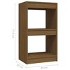 vidaXL Book Cabinet Honey Brown 40x30x71.5 cm Solid Pinewood