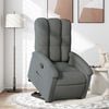 vidaXL Stand up Recliner Chair Dark Grey Fabric