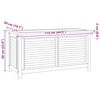 vidaXL Garden Storage Box with Bag 114x50x58 cm Solid Wood Teak