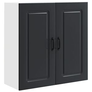 vidaXL Dishwasher Panel Kalmar Black 80 x 31 x 80 cm Engineered Wood