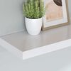vidaXL Floating Wall Shelves 2 pcs White 120x23.5x3.8 cm MDF
