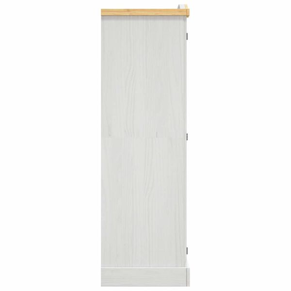 vidaXL Wardrobe Mexican Pine Corona Range 3 Doors White