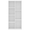 vidaXL Book Cabinet White 50x25x106 cm Engineered Wood