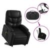 vidaXL Electric Stand up Massage Recliner Chair Black Faux Leather