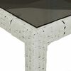 vidaXL Garden Dining Table White 90 x 90 x 75 cm Poly rattan