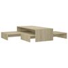 vidaXL Nesting Coffee Table Set Sonoma Oak 100x100x26.5 cm Engineered Wood