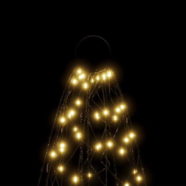 vidaXL Christmas Tree on Flagpole Warm White 500 LEDs 300 cm