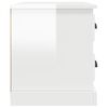 vidaXL Bedside Cabinet High Gloss White 60x39x45 cm
