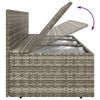 vidaXL 4 Piece Garden Lounge Set with Cushions Grey Poly Rattan