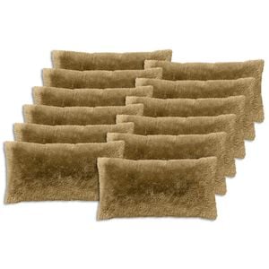 vidaXL Cushion with Pillow HEERLEN 2 pcs Light Grey PV Fleece