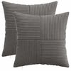 vidaXL Cushion Cover 2 pcs ALMELO Dark Grey 35 x 35 cm Corduroy