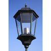 vidaXL Garden Light Post 2-arms 230 cm Dark Green/Black Aluminium