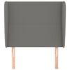 vidaXL Headboard with Ears Dark Grey 83 cm Fabric