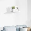 vidaXL Floating Wall Shelf High Gloss White 40x23x3.8 cm MDF