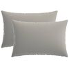 vidaXL Cushion Cover 2 pcs HEERLEN Grey 30 x 50 cm Polyester