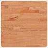vidaXL Table Top 40x40x2,5 cm Square Solid Wood Beech