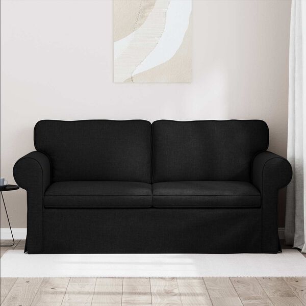 vidaXL Sofa Black Overall dimensions: 175 x 82 x 80 cm (W x D x H)