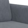 vidaXL 3 Piece Sofa Set Dark Grey Velvet