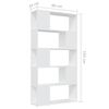 vidaXL Book Cabinet Room Divider White 80x24x155 cm Engineered Wood