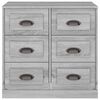 vidaXL Sideboard Grey Sonoma 70x35.5x67.5 cm Engineered Wood