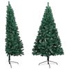 vidaXL Artificial Half Pre-lit Christmas Tree with Ball Set Green 120 cm