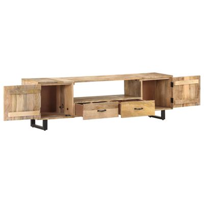vidaXL TV Cabinet 160x30x45 cm Solid Mango Wood