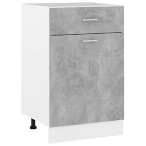 vidaXL Drawer Bottom Cabinet "Lyon" Concrete Grey 50x46x81.5 cm