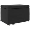 vidaXL Stool Black 61 x 41 x 40 cm Faux Leather and Engineered Wood