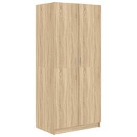 vidaXL Wardrobe Sonoma Oak 80x52x180 cm Engineered Wood