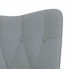 vidaXL Rocking Chair Light Grey Fabric