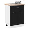 vidaXL Hanging Cabinet Black Oak 60 x 46 x 81.5 cm Engineered Wood