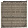 vidaXL Garden Corner Sofa with Cushions Grey Poly Rattan