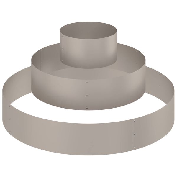 vidaXL Garden Planter Brown 120 x 120 x 20 cm Weathering Steel