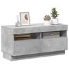 vidaXL TV Cabinet with LED Lights Concrete Grey 80x35x40 cm