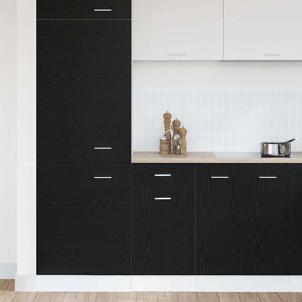 vidaXL Hanging Cabinet Black Oak 40 x 46 x 81.5 cm Engineered Wood