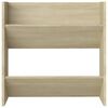 vidaXL Wall Shoe Cabinets 2 pcs Sonoma Oak 60x18x60cm Engineered Wood