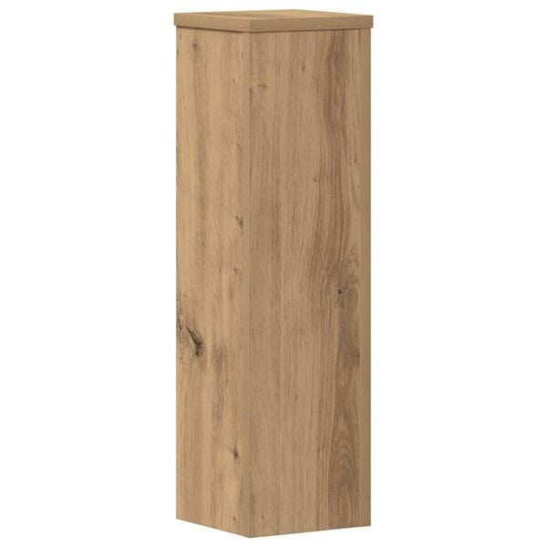 vidaXL Plant Stand 2pcs Artisan Oak 17x17x60 cm Engineered Wood