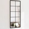 vidaXL Wall Mirror Black 100x40 cm Metal
