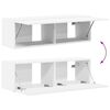 vidaXL TV Wall Cabinet Set Wall-mounted 4 pcs White Engineered Wood