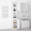 vidaXL Bathroom Cabinet High Gloss White 32x34x188.5cm Engineered Wood