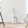 vidaXL Side Table High Gloss White 33x33x34.5 cm Engineered Wood