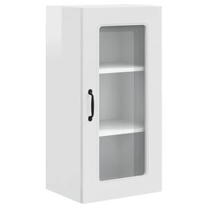 vidaXL Dishwasher Panel Kalmar High Gloss White 40 x 31 x 80 cm