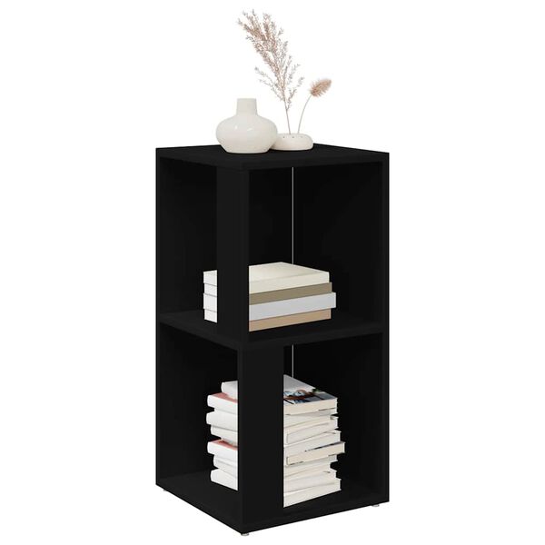 vidaXL Corner Cabinet Black 33x33x67 cm Engineered Wood