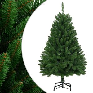 vidaXL Artificial Hinged Christmas Tree | Green | PVC, metal | Medium