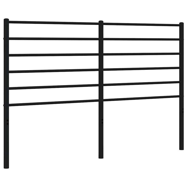vidaXL Metal Replace Headboard Black 150 cm