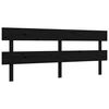 vidaXL Bed Frame without Mattress Black Super King Size Solid Wood Pine