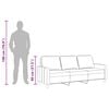 vidaXL 3-Seater Sofa Dark Grey 180 cm Fabric