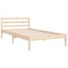 vidaXL Bed Frame without Mattress Single Solid Wood